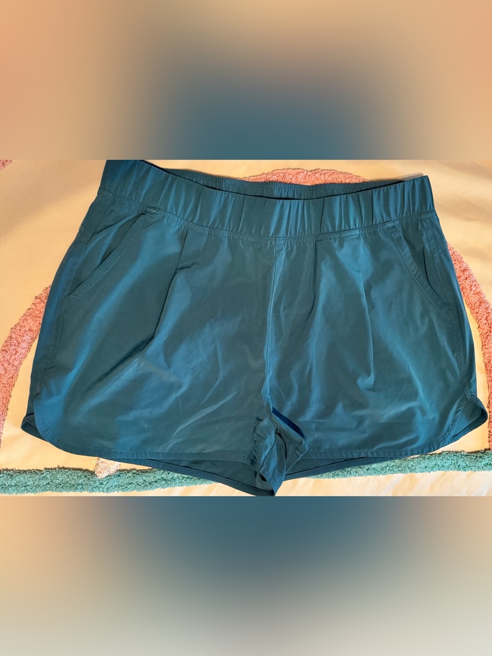 Title Nine Teal Performance Women's Athletic Shorts